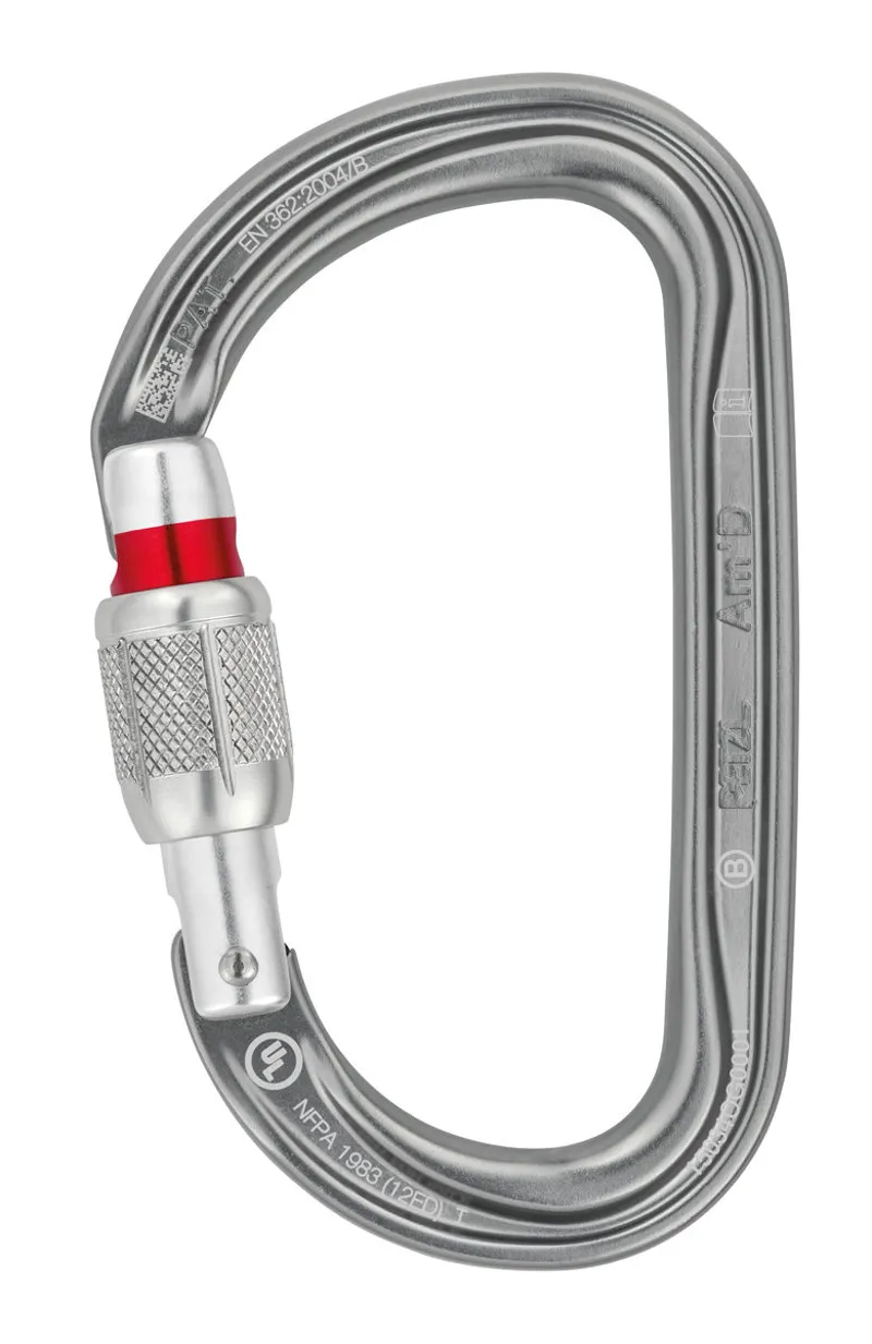 Petzl Am'D Screw Gate Carabiner Grey
