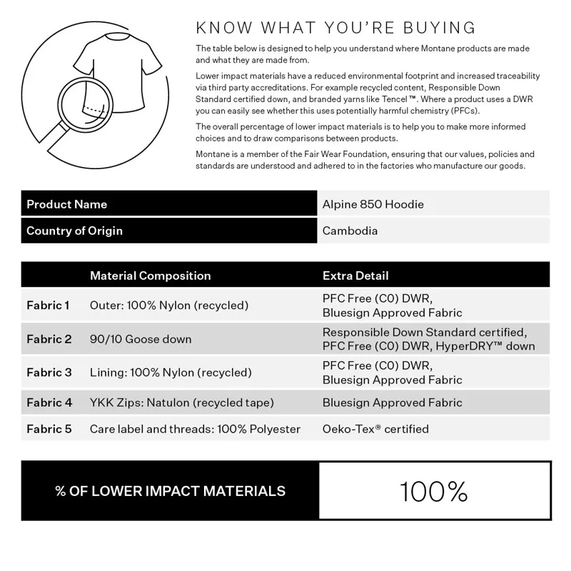 Montane Mens Alpine 850 Hoodie Black-10