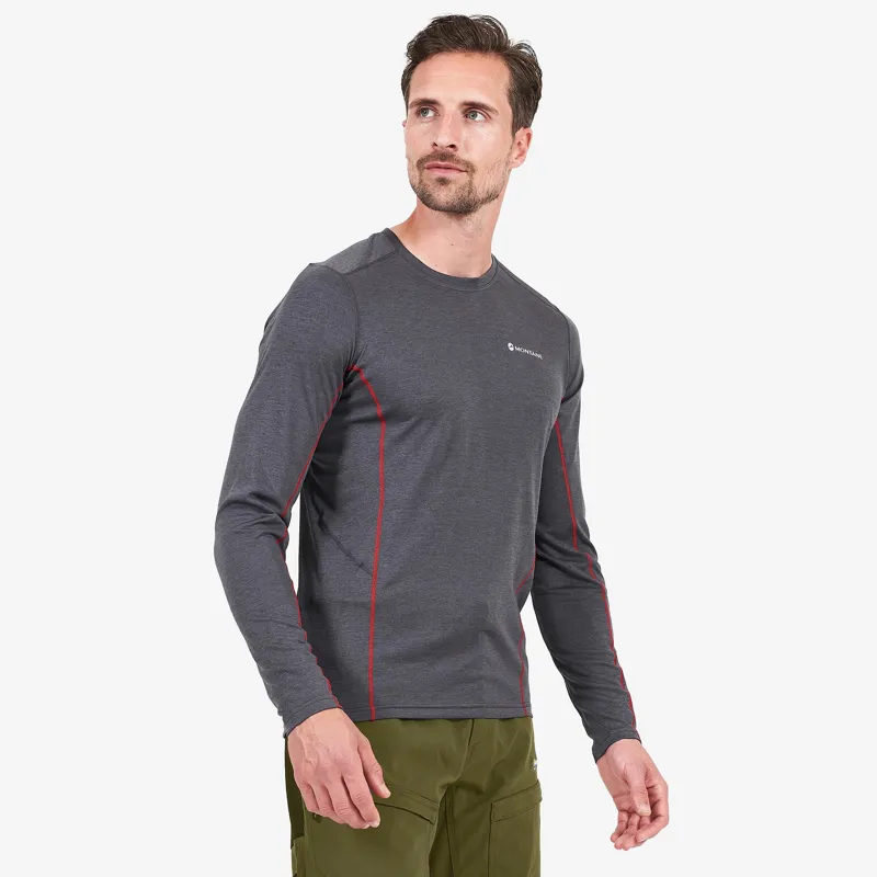 Montane Mens Dart Long Sleeve T-Shirt Slate-3
