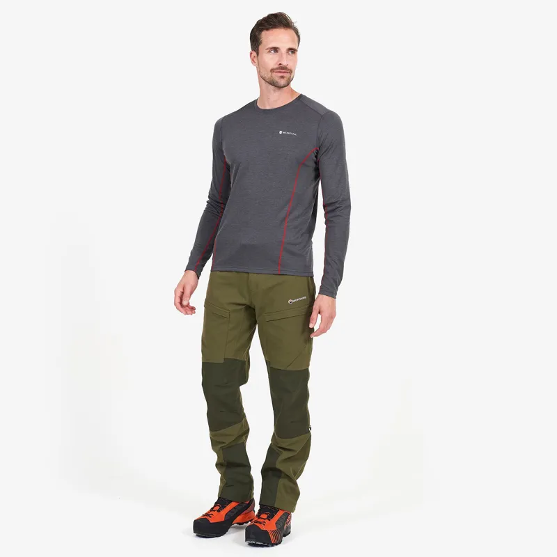Montane Mens Dart Long Sleeve T-Shirt Slate-1