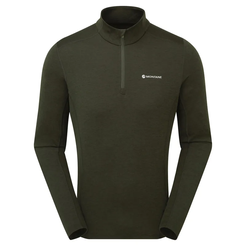 Montane Mens Dart Zip Neck Oak Green