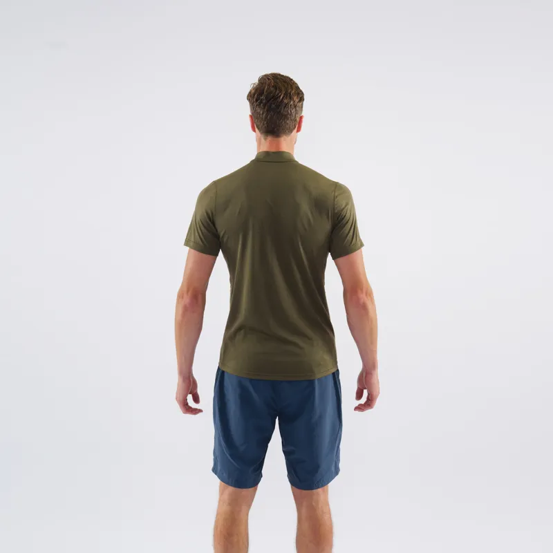 Montane Mens Dart Zip T-Shirt Kelp Green-3