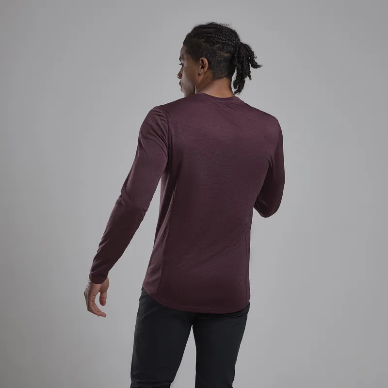 Montane Men's Dart Long Sleeve T-Shirt Dark Garnet-2