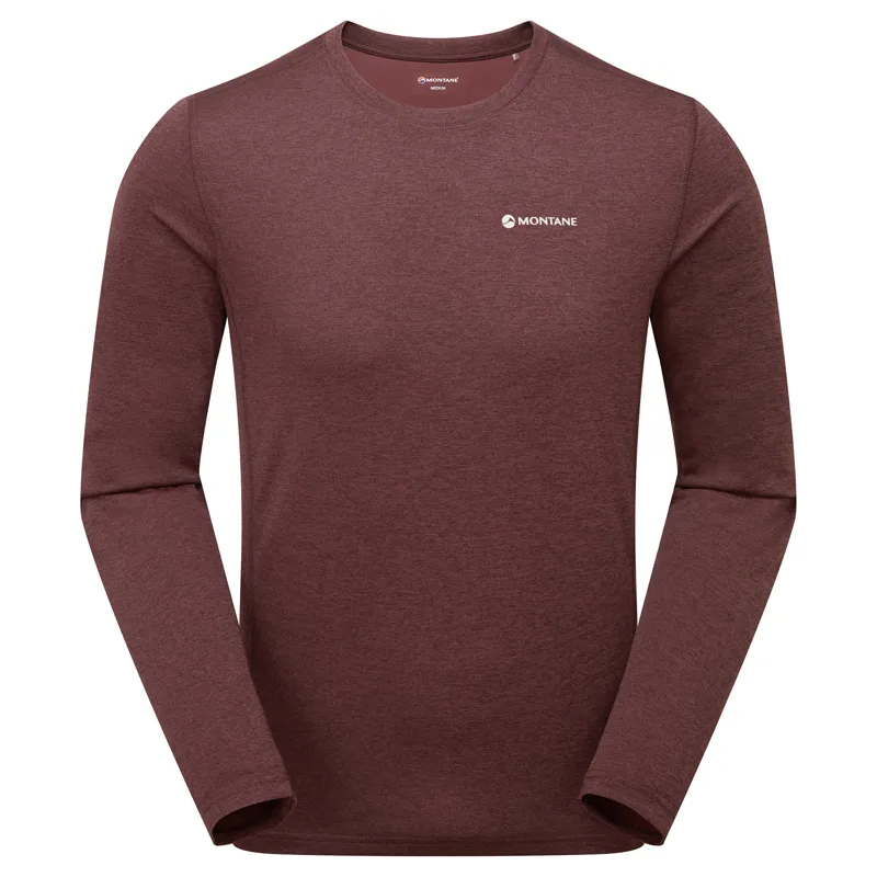 Montane Men's Dart Long Sleeve T-Shirt Dark Garnet
