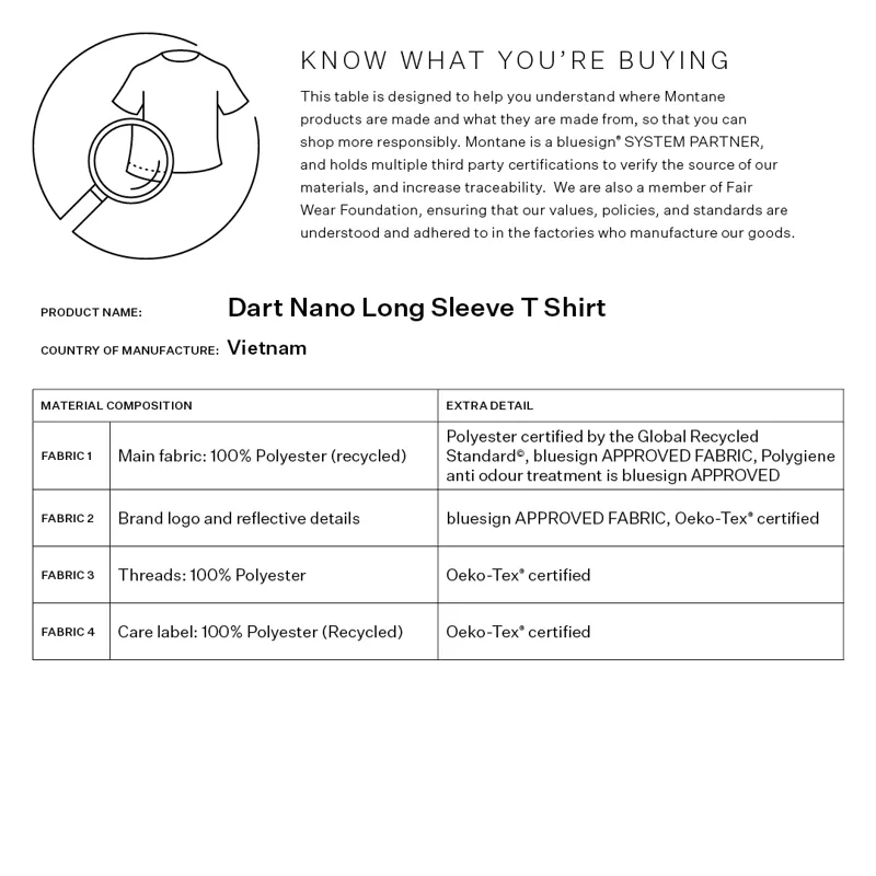 Montane Men's Dart Nano Long Sleeve T-Shirt Neptune Blue-4