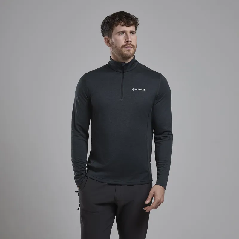 Montane Men's Dart Zip Neck Black-1