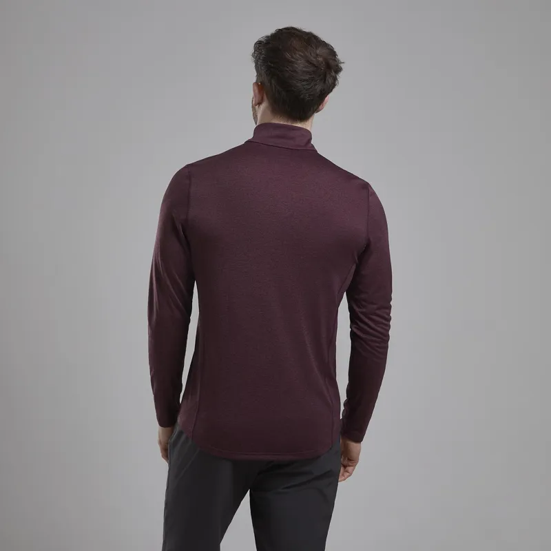 Montane Men's Dart Zip Neck Dark Garnet-2