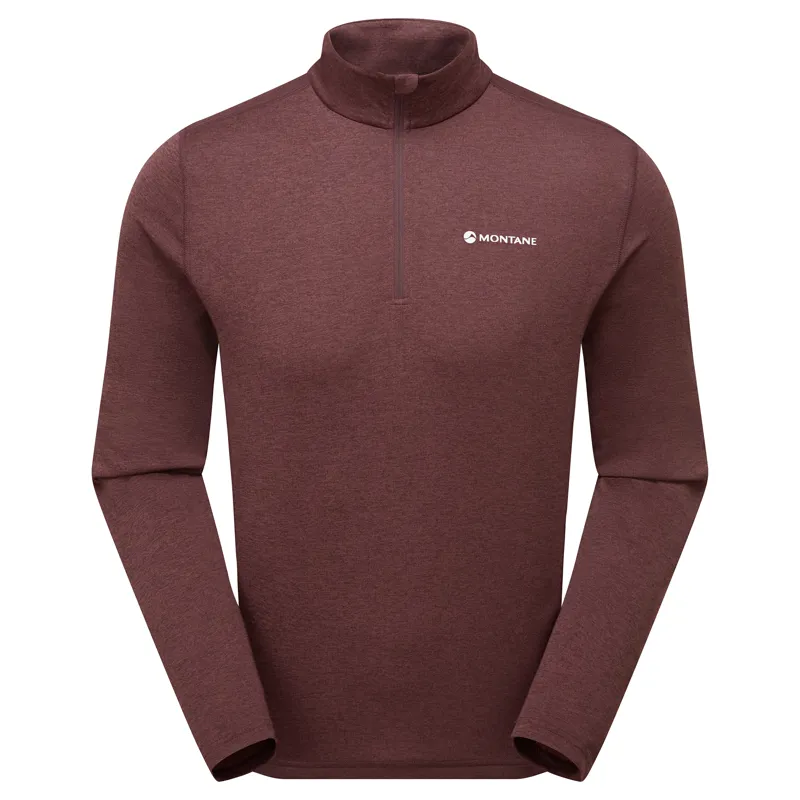 Montane Men's Dart Zip Neck Dark Garnet