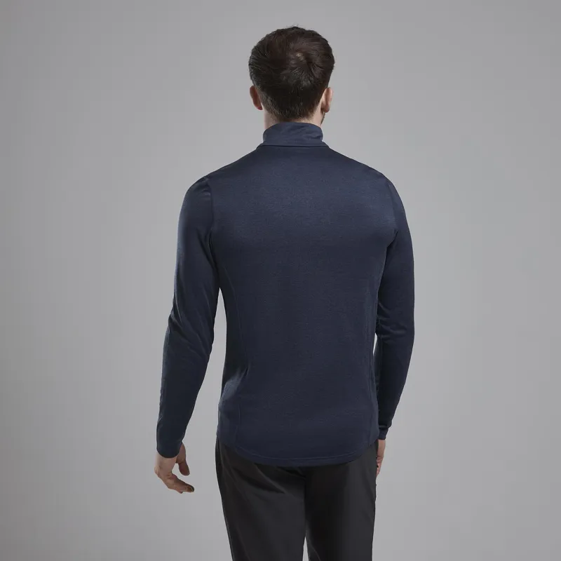 Montane Men's Dart Zip Neck Eclipse Blue-2