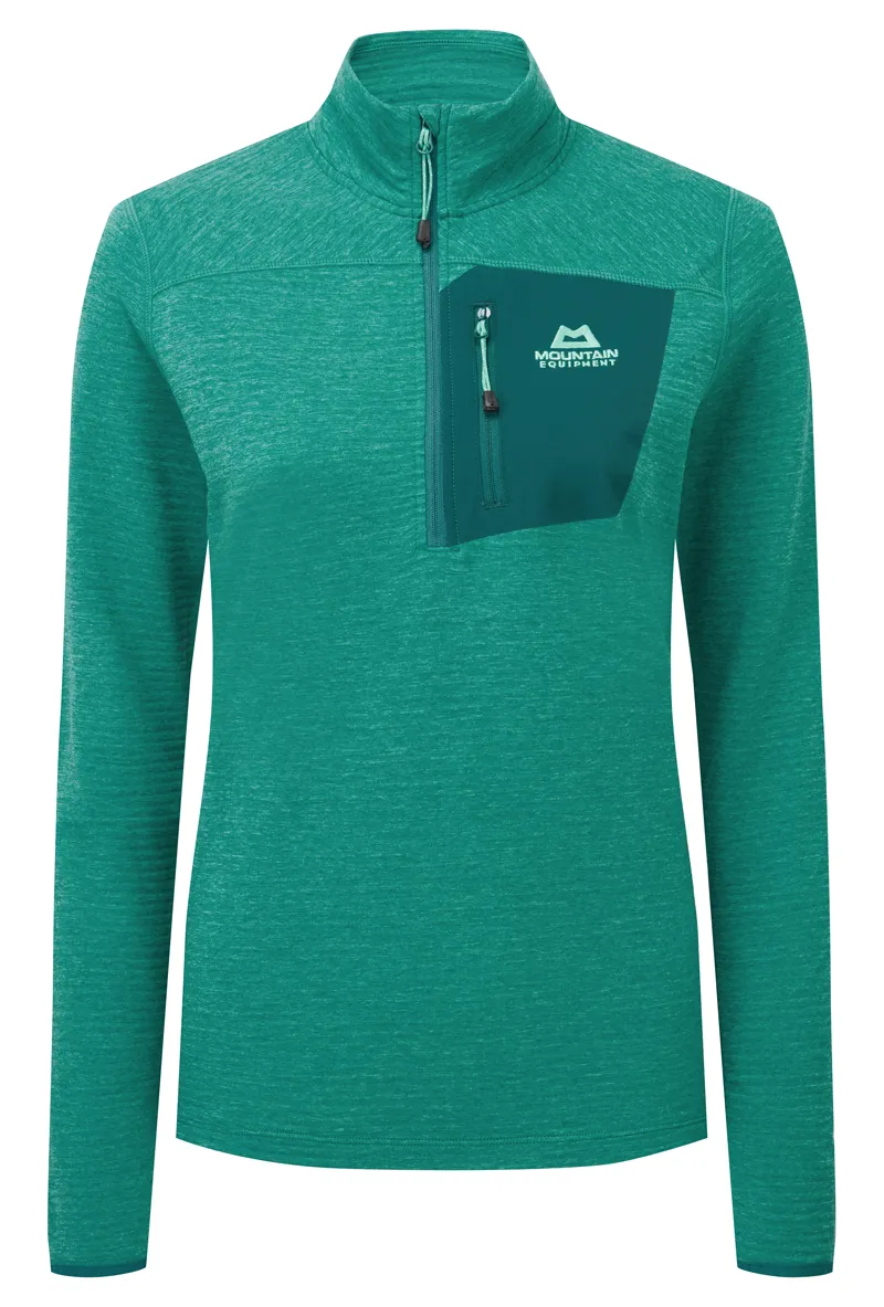 Mountain Equipment Womens Lumiko Zip-T Spruce/Deep Teal