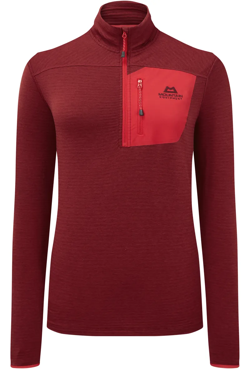 Mountain Equipment Womens Lumiko Zip-T Rhubarb/Capsicum Red