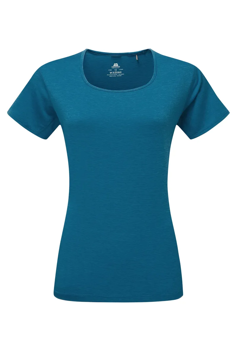 Mountain Equipment Womens Tempi T-Shirt Mykonos Blue