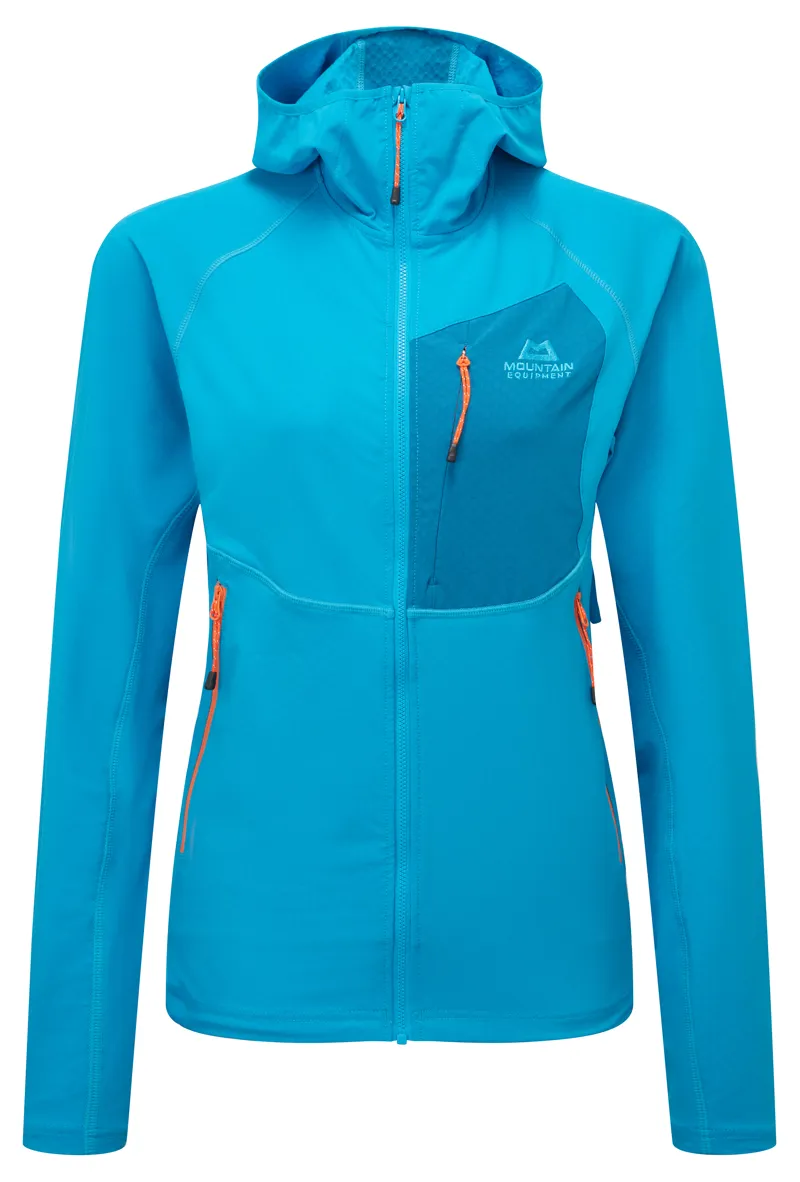 Mountain Equipment Womens Arrow Hooded Jacket Surf Blue