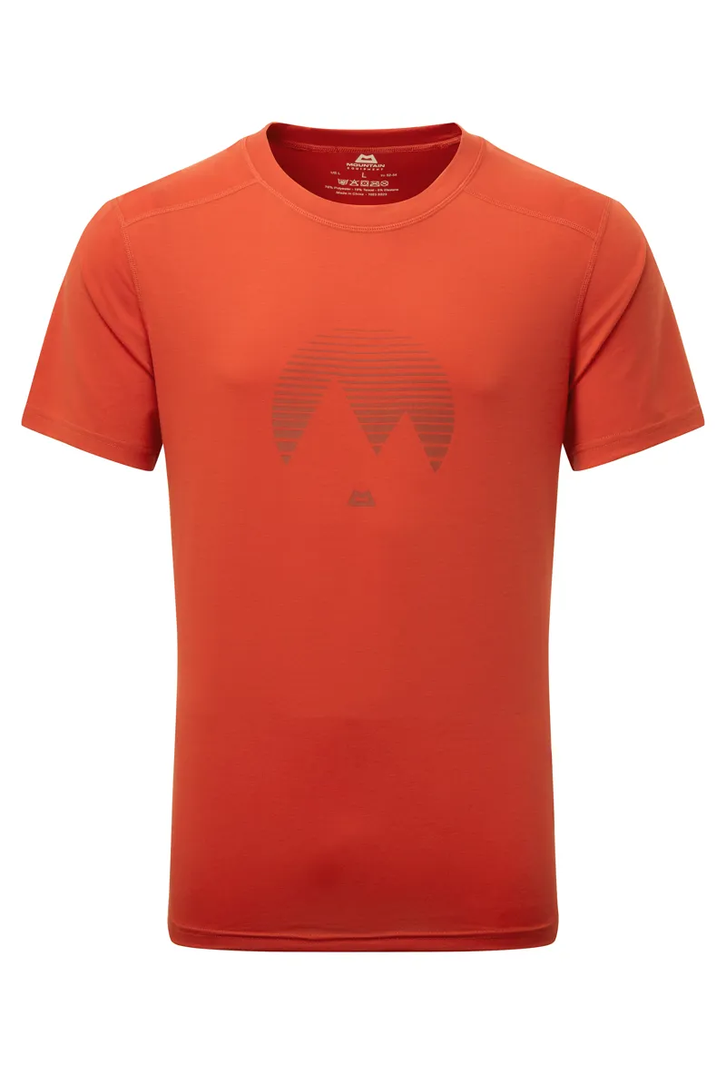 Mountain Equipment Mens Headpoint Mountain T-Shirt Red Rock