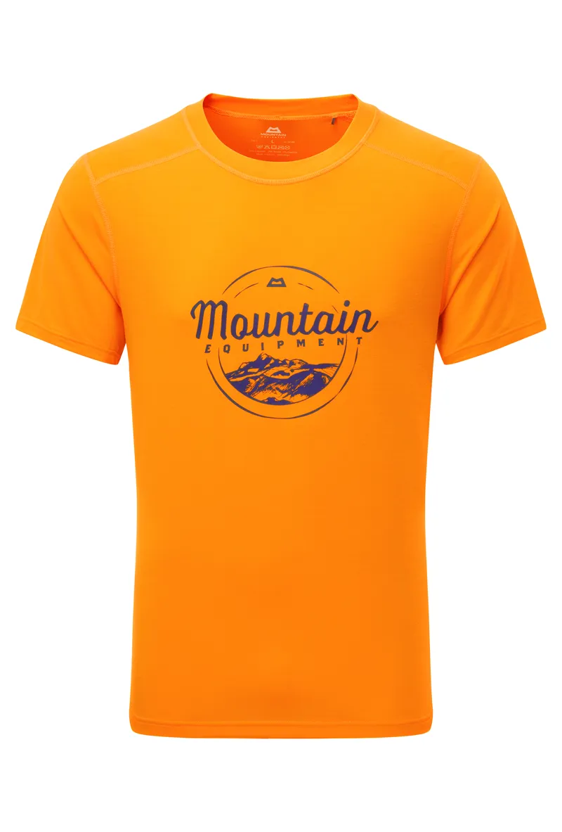 Mountain Equipment Mens Headpoint Script T-Shirt Ember
