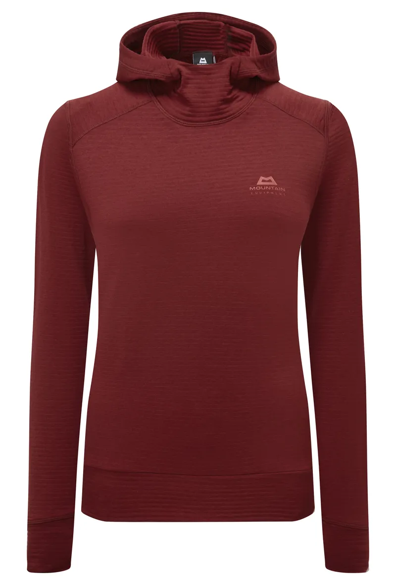 Mountain Equipment Womens Lumiko Hoodie Rhubarb