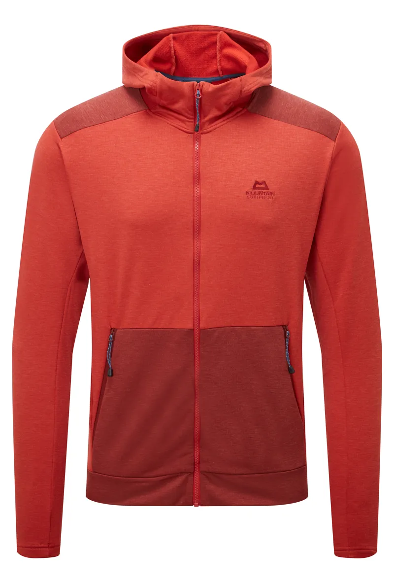Mountain Equipment Mens Oracool Hooded Jacket Red Rock