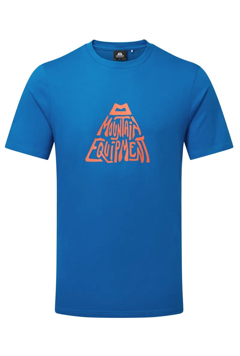 Mountain Equipment Mens Words Mountain T-Shirt Alto Blue
