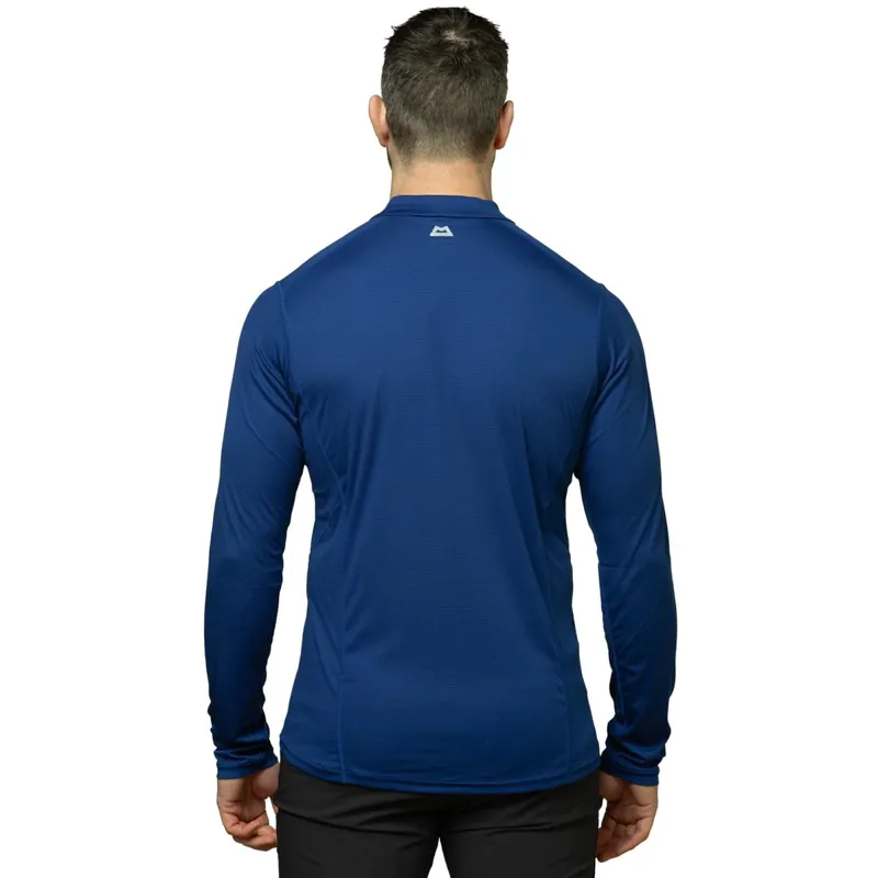 Mountain Equipment Men's Ignis LS Zip Tee Cosmos/Ombre Blue-2