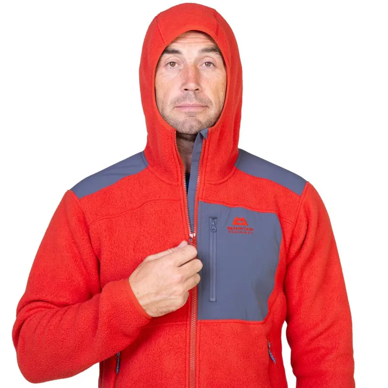 Mountain Equipment Men's Highpile Hoodie Red Rock/Ombre-4