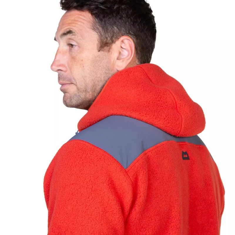 Mountain Equipment Men's Highpile Hoodie Red Rock/Ombre-3