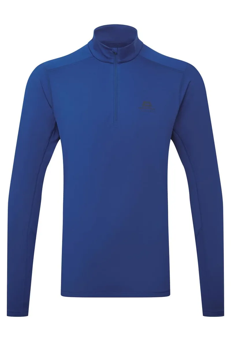 Mountain Equipment Men's Cerrig LS Zip T-Shirt Admiral Blue