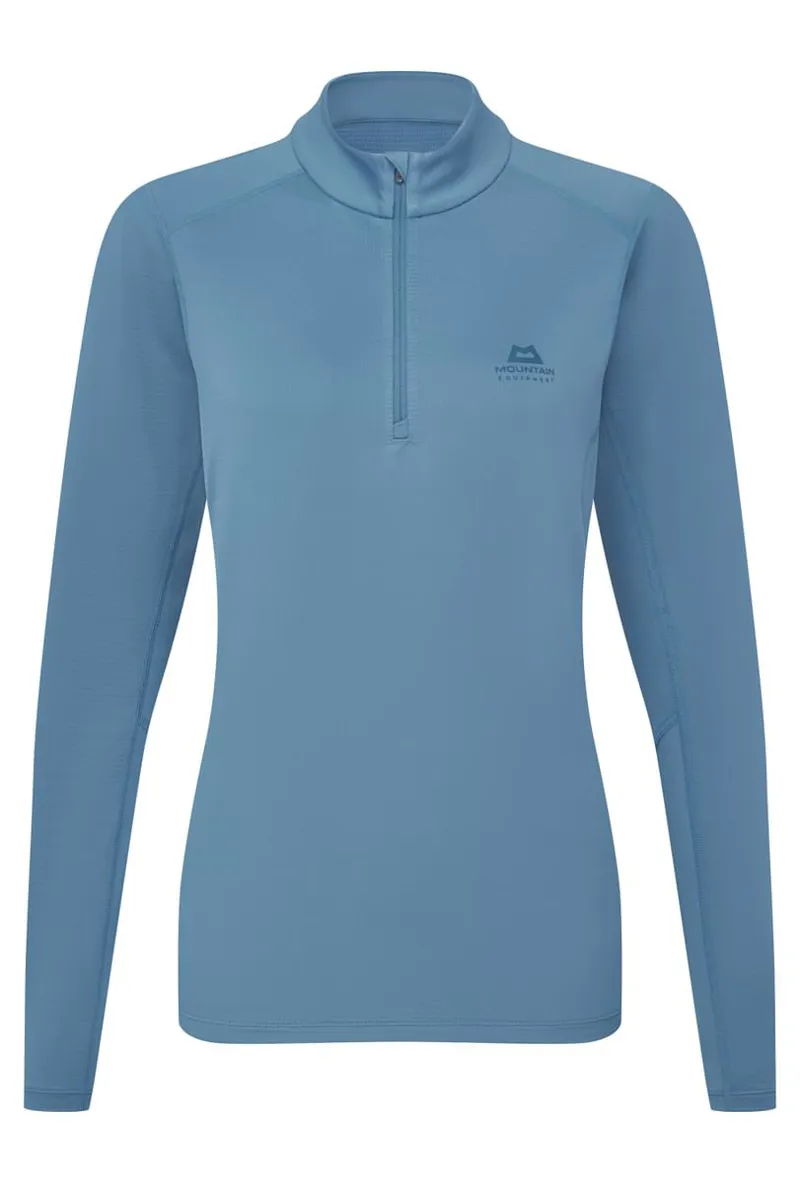 Mountain Equipment Women's Cerrig LS Zip T-Shirt Stellar Blue