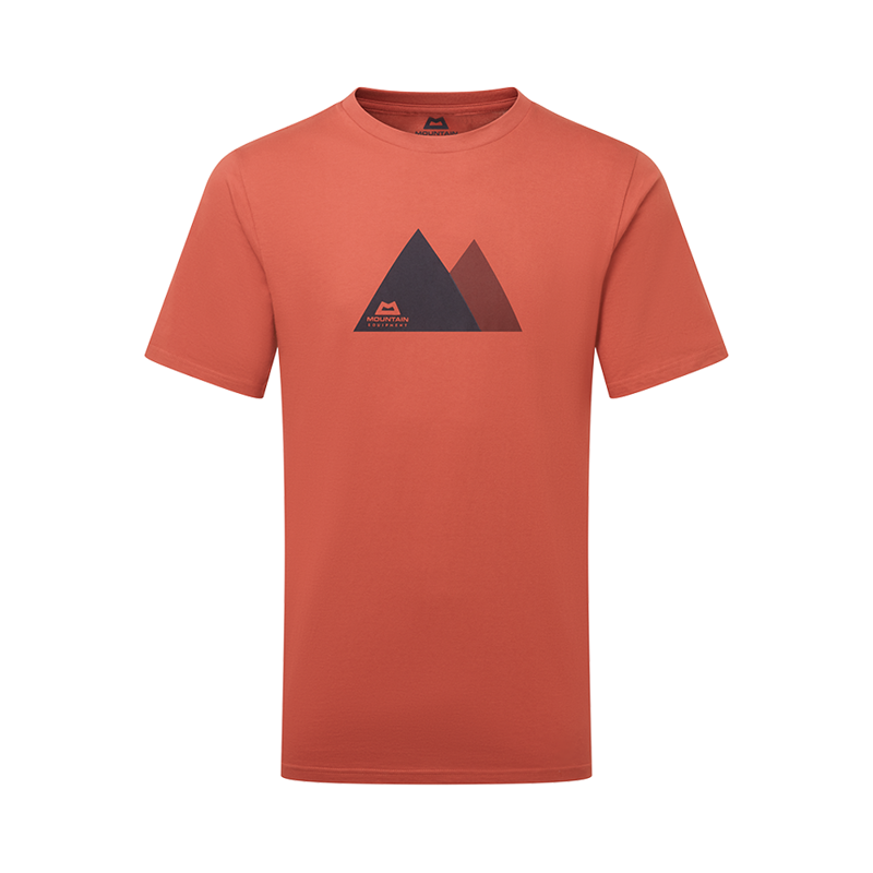 Mountain Equipment Mens Twin Peaks Tee Etruscan Red