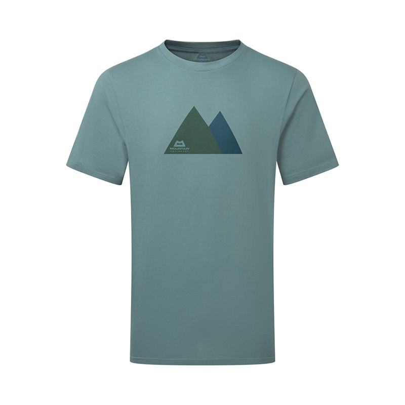 Mountain Equipment Mens Twin Peaks Tee Goblin Blue