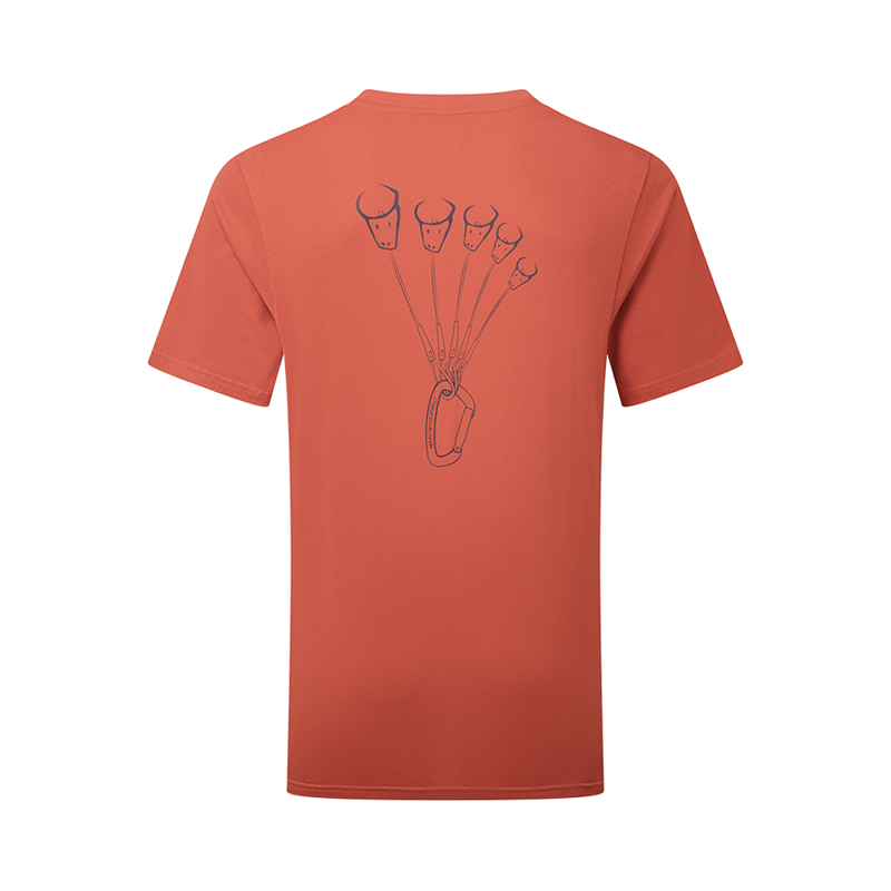 Mountain Equipment Mens Yorik On Wire Tee Etruscan Red-1