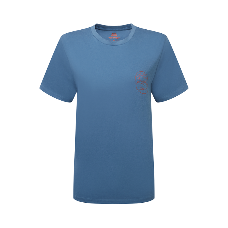 Mountain Equipment Womens Alpenglow Tee Stellar Blue