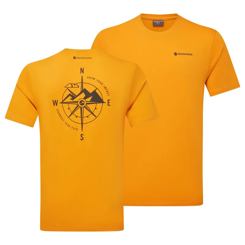 Montane Men's Impact Compass T-Shirt Flame Orange