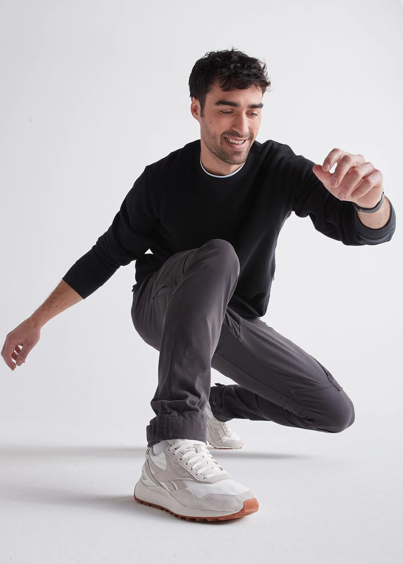 Duer Mens Live Free Adventure Pants Charcoal Grey-4