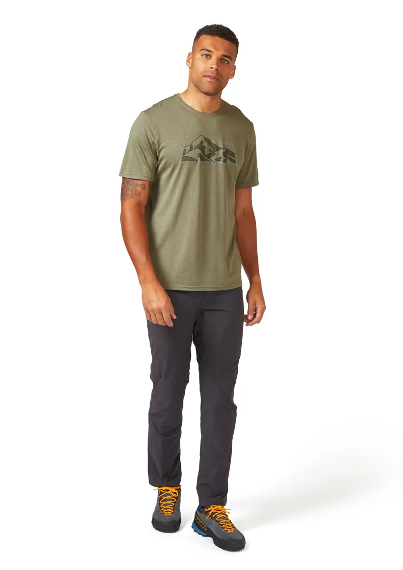 Rab Mens Mantle Mountain T-Shirt Light Khaki-4