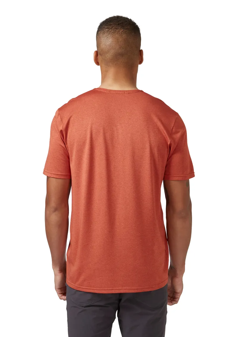 Rab Mens Mantle Mountain T-Shirt Red Clay-3