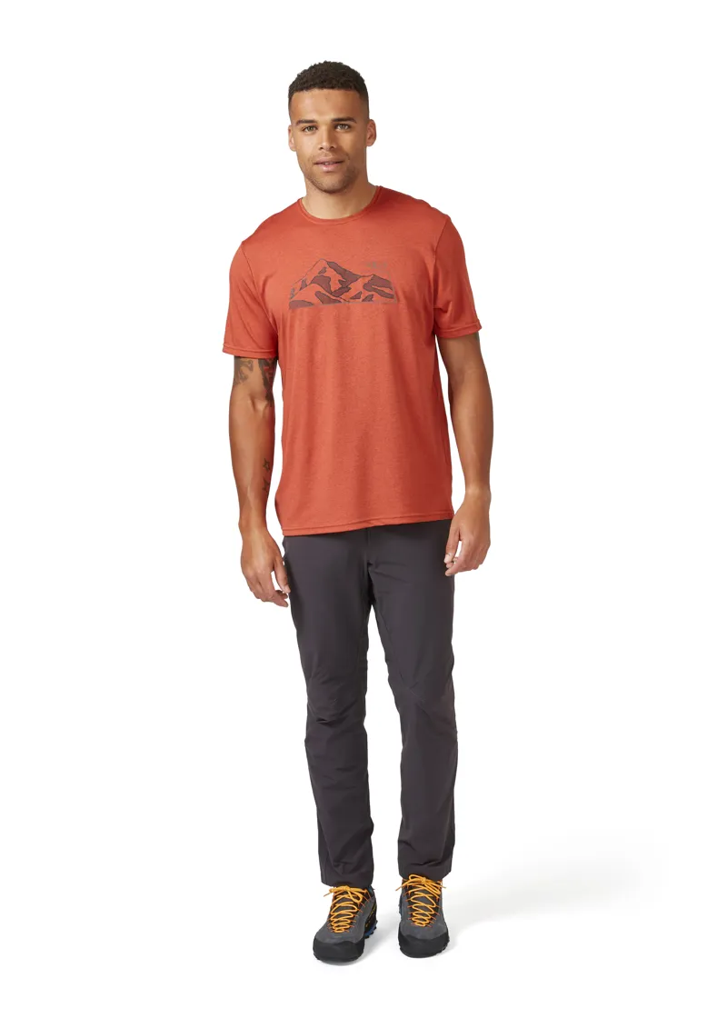 Rab Mens Mantle Mountain T-Shirt Red Clay-4