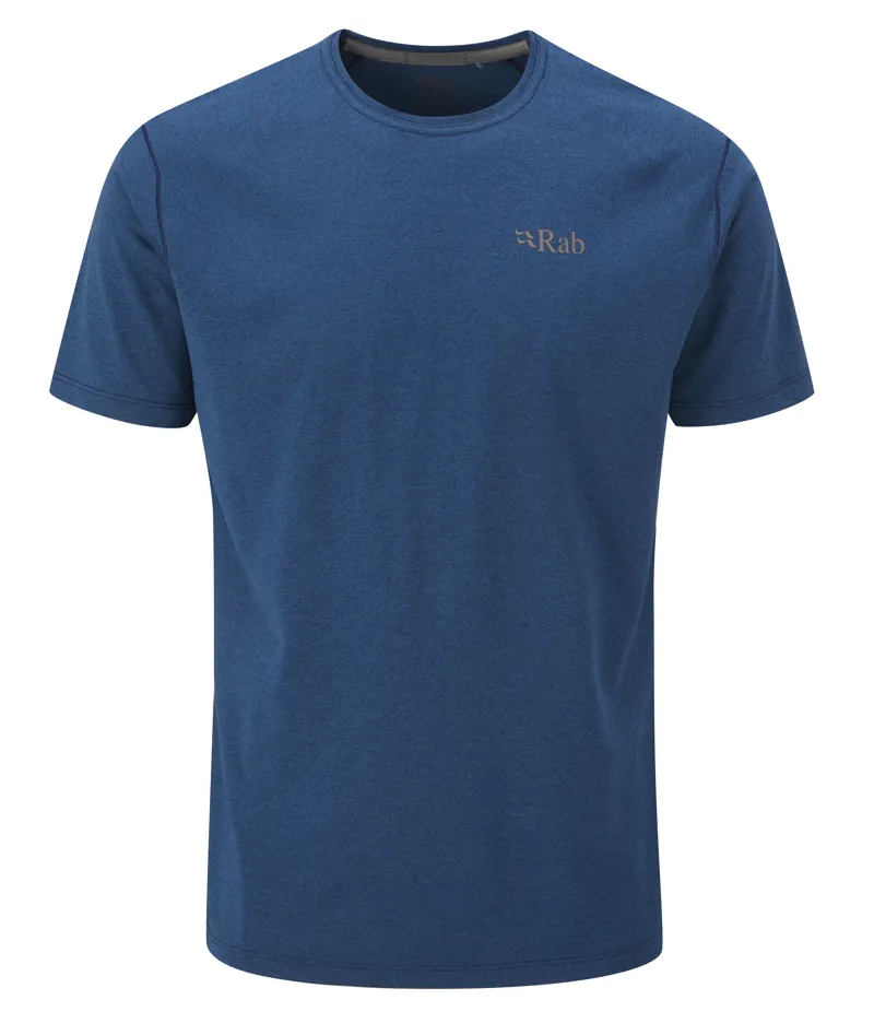 Rab Mens Mantle Tee Nightfall Blue Marl
