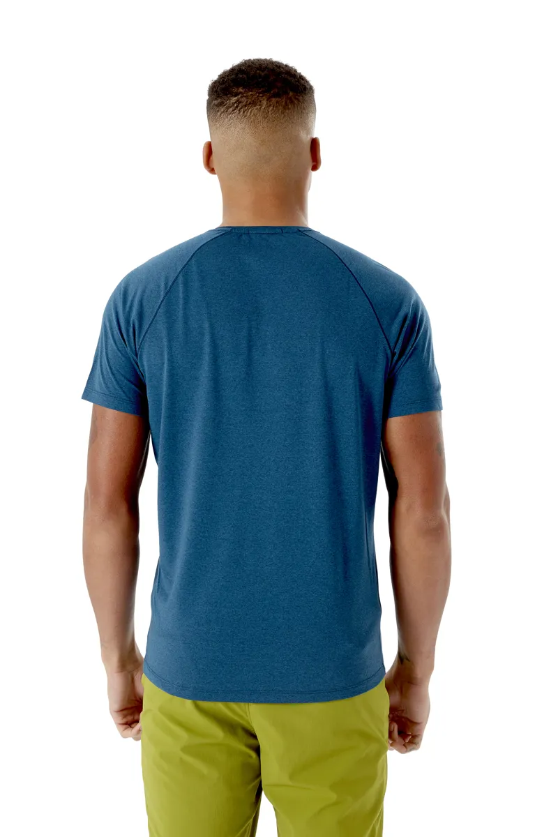 Rab Mens Mantle Tee Nightfall Blue Marl-1