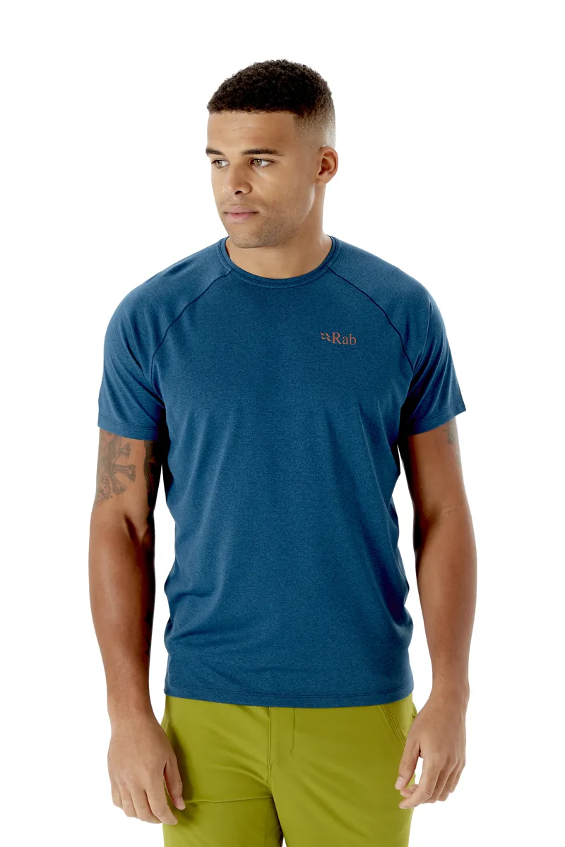 Rab Mens Mantle Tee Nightfall Blue Marl-2