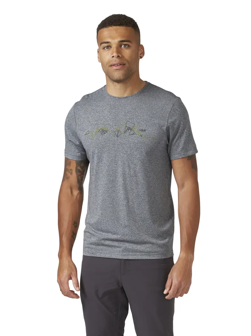 Rab Mens Mantle Tessalate T-Shirt Beluga-1