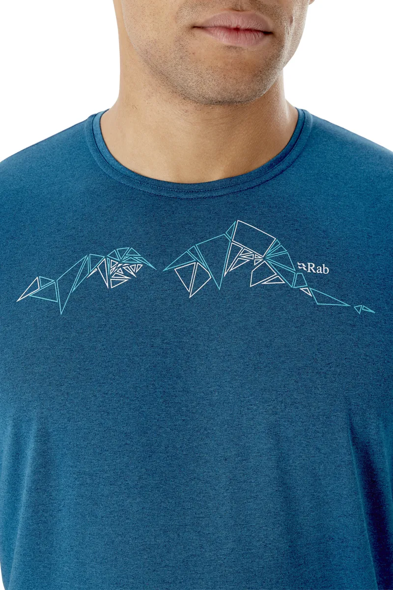 Rab Mens Mantle Tessalate Tee Nightfall Blue-2