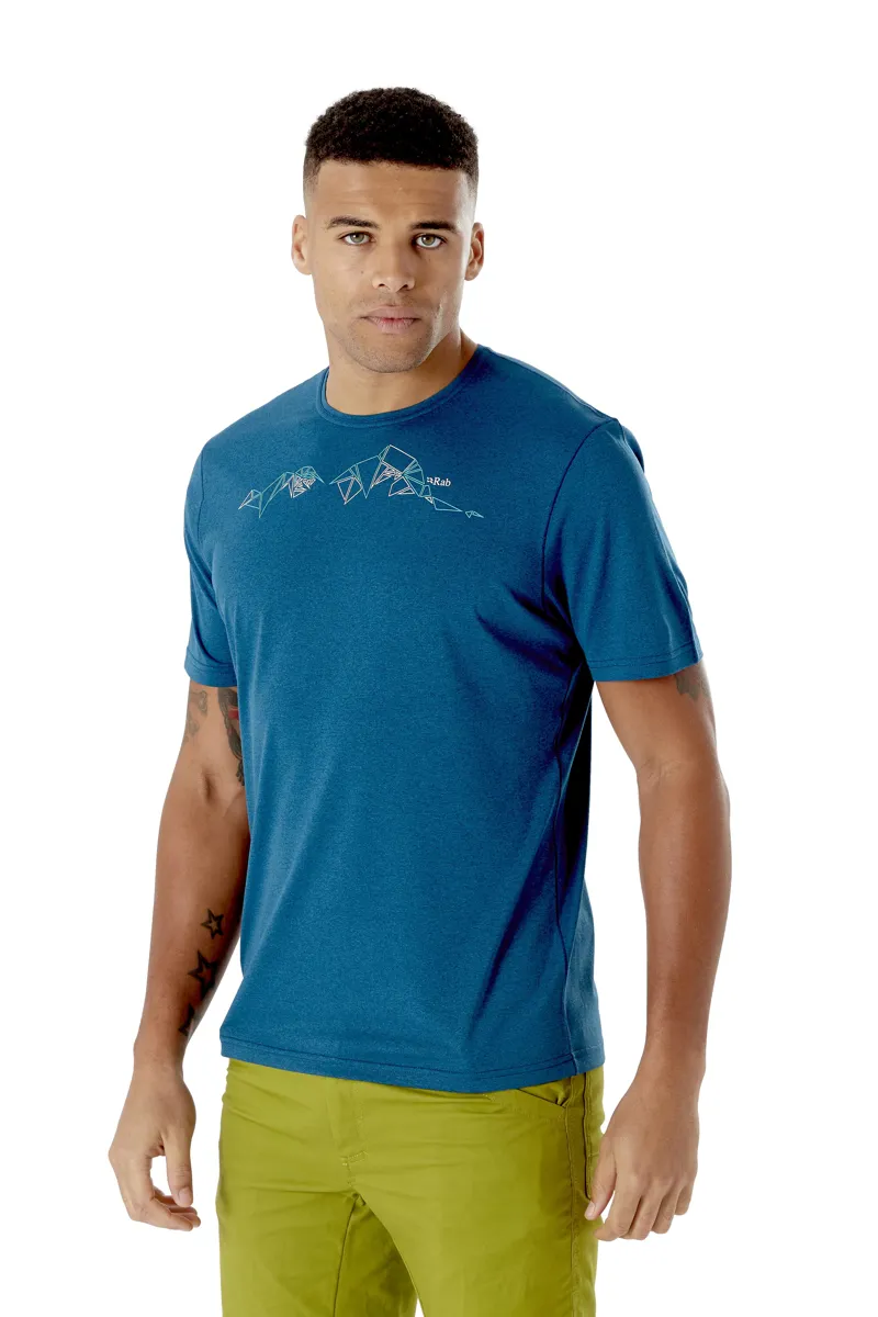 Rab Mens Mantle Tessalate Tee Nightfall Blue-3