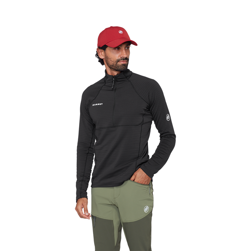 Mammut Mens Taiss ML Half Zip Pull Black -1