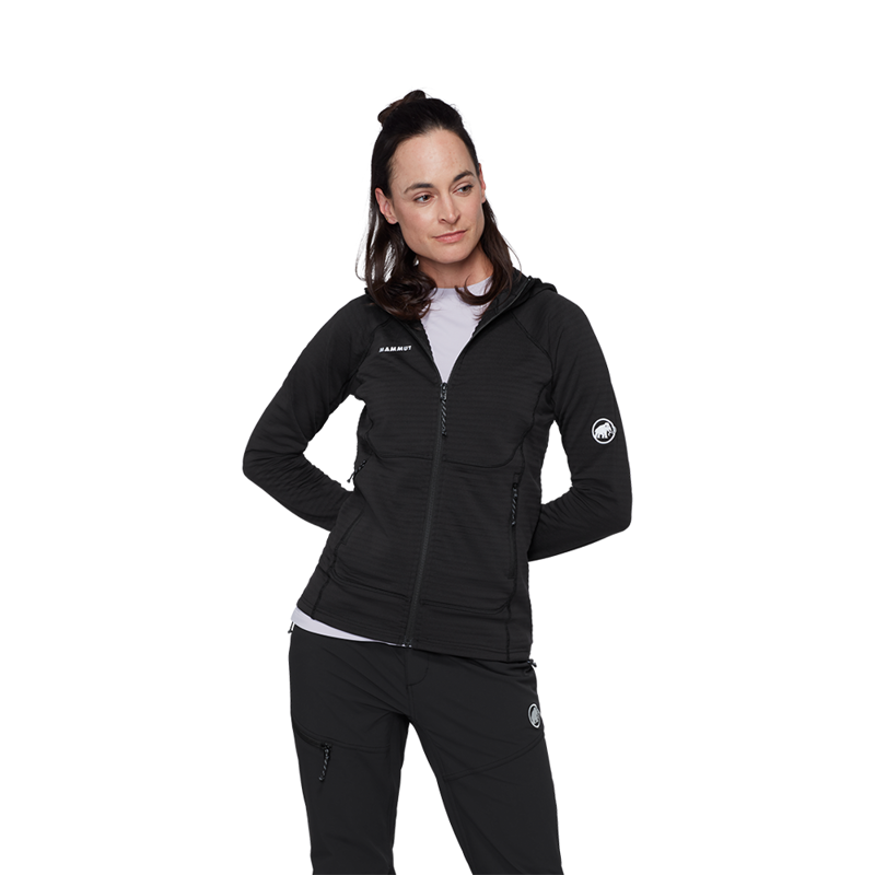 Mammut Womens Taiss ML Hooded Jacket Black-1