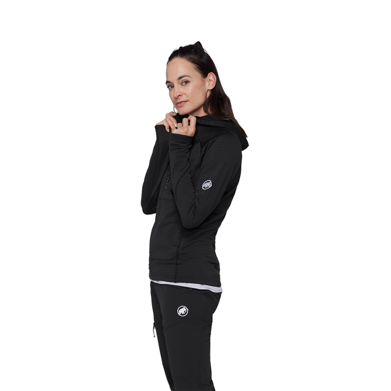 Mammut Womens Taiss ML Hooded Jacket Black-2