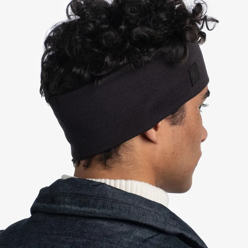 Buff Merino Wide Headband Black-5