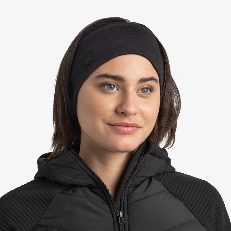Buff Merino Wide Headband Black-1