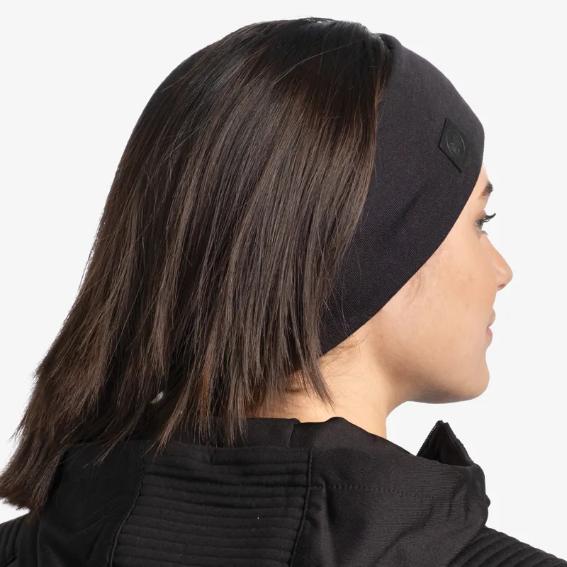 Buff Merino Wide Headband Black-3