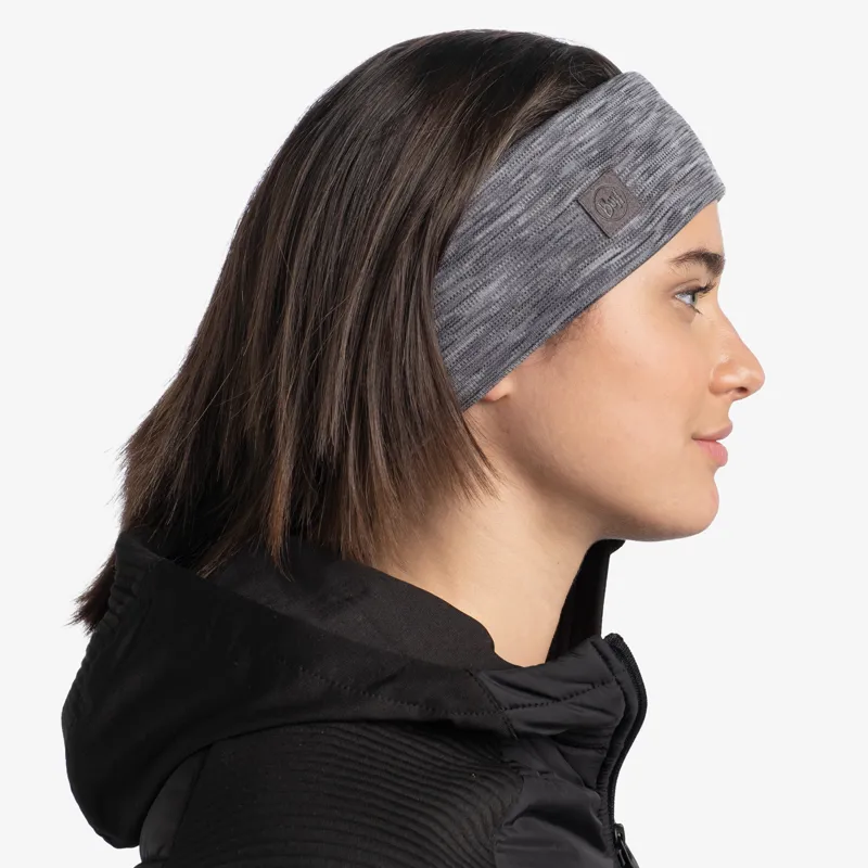 Buff Merino Wide Headband Multistripes Fog Grey-3