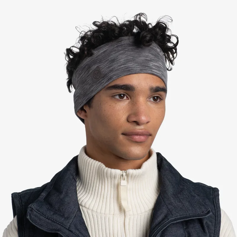 Buff Merino Wide Headband Multistripes Fog Grey-4